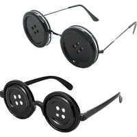 Coralines Button Eyes Glasses Halloween Cosplay Eyewear Props Novelty Funny Glasses For Other Mother Costume Accessories
