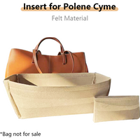 Bag Organizer Insert For Polene Cyme Shoulder Bag Bag Support Bag Insert Storage Felt Interlayer Bag Transform Accessories