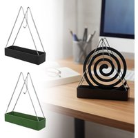 Iron Mosquito Coil Holder With Tray Incense Holders Coil Incense Burner Frame Repellent Incense Rack For Household Bedroom Patio