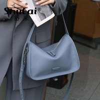 genuine grade leather ladies pillow bag fashion shoulder crossbody soft cowhide luxury designer brand bag female handbag new