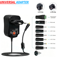 3V 4.5V 5V 6V 7.5V 9V 12V 1A 12W AC/DC Adapter US EU Adjustable Power Adapter USB Universal Charger SWITCHING Power Supply