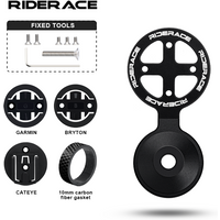 RIDERACE Bicycle Computer Holder Mountain Bike Stopwatch Speedometer Stem Top Cap Mount Bracket For Garmin Edge Bryton CatEye