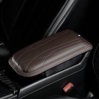 Universal Car Armrest Cushion, Leather Height Booster Pad, Protector Cover, Easy to Install for Most Vehicles