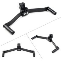 CNC Aluminum Universal Motorcycle Dual Way Gear Shift Lever Footrest Pedal Shifter 21cm Black