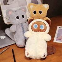 High Quality Large Capacity Pen Bag Cartoon Cat Pencil Case Multifunctional Stationery Organizer Creative Pen Box