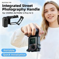 DJI OSMO ACTION 5 PRO 4/3 Hand Grip for Action Cameras Quick Release Mount Protector Frame