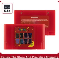 340 in 1 Super64 N64 Cartridge Game Card for N64 Video Game Console With 16G card for Nintendo 64