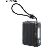 SHARGE Flow2 Power Bank 10000mAh Fast Charge Built-in Cable Pocket-Sized Smaller Portable Battery Pack for iPhone 17 Pro Android