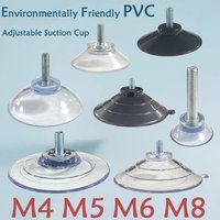 M4 M5 M6 M8 Transparente Sauger Mit Schraube PVC Kunststoff Sucker Pad Halter Drehen Mutter Glas Tisch Tops Lagerung Werkzeug Haken