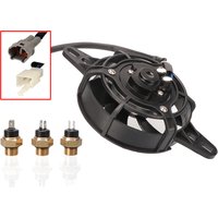12V Motorcycle Cooling Fan Oil Cooler Engine Electric Radiator M16 Temp Sensor Switch For 150cc-250cc Motocross ATV Quad Bike