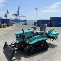 Maßgefertigte Multifunktionale Raupenfräse, Bulldozer, Bodenfräse, Grabenfräse, All-in-One Landwirtschaftliche Kultiviermaschine