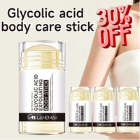 10% Glycolic Acid Exfoliating Body Stick, LANEMAY 40g Gentle Dead Skin Remover, Non-Sticky Smooth Brightening Portable Daily