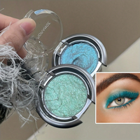 Single Color Eyeshadow 2Pcs/1Pcs Pearlescent Fine Glitter Potato Mud Texture Easy To Apply Long Lasting Anti Smudge Waterproof Sweatproof Eye Brightening For Natural Smoky Stage Makeup Holiday Gift