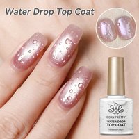 BORN PRETTY 3D Nail Art Clear Gel Water Drop Top Coat 10ml Spring Summer Crystal Water Drop Design Varnish Functional Gel