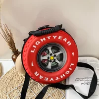 Tire Childrens Schoolbag Fashion Kindergarten Backpack Childrens Fun Cute and Cool Style Waterproof Breathable Wearresistant