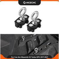 NICECNC Do Can Am Maverick X3 4x4 R Max Turbo DPS 2017-2021 Punktowe Haki Mocujące Z Blokadą Aluminiowe Akcesoria Offroad UTV