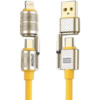 240W 4-in-1 Fast Charging Data Cable Type-C To Type-C Zinc Alloy Cable For iPhone15/16p Samsung Huawei Xiaomi