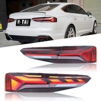 Para LED-owych tylnych lamp do Audi A5 S5 2017-2020, kompletny zestaw tylnych świateł, dynamiczne kierunkowskazy, zestawy oświetlenia samochodowego.