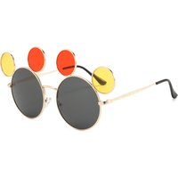 2026 Christmas Party Fashion Cute Sunglasses For Women UV400 Unique Personality Street Prank Outdoor Cartoon Bear Shaped Eyewear