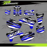 Dla Yamaha YZ250F YZ450F 2005 2004 2003 YZF 250 450 motocykl pełna owiewka grafika tło kalkomania nazwa własna numer