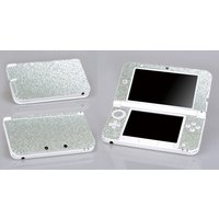 Shining Silver Bling Glitter Vinyl Skin Sticker Protector for Nintendo 3DS XL LL Skins Stickers