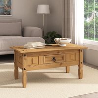 Coffee Table 1 Drawer Mexican Solid Pine Rectangular Living Room