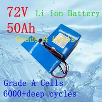 72V 50Ah Lithium Ion with Bluetooth APP BMS for 5000W 10KW Bicycle Scooter Bike Motorcycle Forklift Crane Truck +10A Charger
