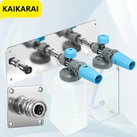 High-pressure Cleaning Machine Accessories Foam Cannon Nozzle Water Gun Rack Wall-mounted Storage Rack Stainless Steel 1/4 Quick