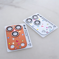 Suitable for iPhone 17 Pro Max/17 Pro, the lens protector is fully covered with large shiny diamond metal particlesP
