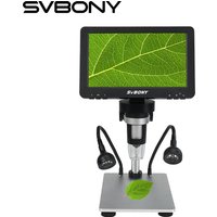 Svbony SV604 Portable Microscope LCD 7 Inch Digital Microscope with Screen 1080p for Teaching Circuit Boards Soldering