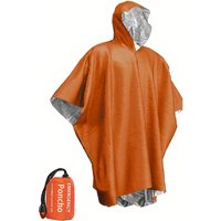 Aluminum Film Disposable Emergency Poncho, Waterproof Windproof Warm Thermal Raincoat Blanket, Portable Outdoor Survival Gear fo