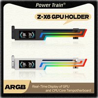 Power Train Z-X6 ARGB 5V 3PIN graphics card bracket adjustable height AURA SYNC computer graphics card VGA bracket GPU Holde