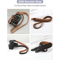 Camera Shoulder Strap Wrist Strap Retro PU Leather Style for Sony A7iii A7 Nikon Z30 Fujifilm Canon R50 DSLR Camera Accessory