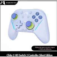 MOBAPAD CHITU 2 HD Silent Edition Wireless Game Controller,Gamepad with TMR Glide Joystick for for Switch 1/2 PC Windows