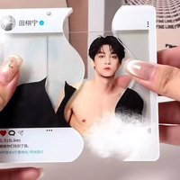 New Acrylic Dressing Pulled Egg Yiyang Qianxi Tian Xuning Peripheral Pull-out Pendant Star Hanging Jewelry Accessory Decoration