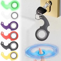 1-4Pcs Keychain Fidget Spinner Anxiety Stress Relief Toys Revolve Cool Keyring Relieving Boredom Birthday Gift for Adults Kids