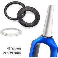 1Pcs Bicycle Fork Crown 45 Degree MTB Road Bike Headset Base Ring Spacer 28.6mm 39.8mm For 1.5 inch 1 1/8 Fork 52mm 54mm Headset