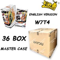 Wholesale KAYOU Naruto Card T4W7 Master Case 36 Box English Smriti Collectible Card Jin Chapter Sasuke Anime Game Gift For Kids