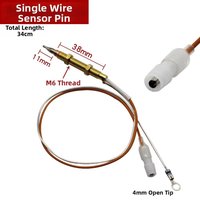 1pcs Gas Stove Single/Double Wire Thermocouple Induction Needle/Thermocouple Valve Safety Flameout Protection Probe