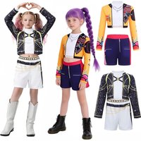 Ensembles de vêtements pour filles, costumes de Cosplay de dessin animé pour enfants, spectacle sur scène k-pop, 2 pièces, tenues de Costume de jeu de rôle de film pour filles