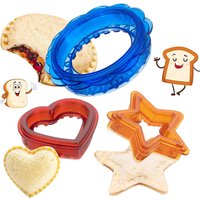 LMETJMA Sandwich Cutter and Sealer Uncrustable Bread Sandwich Maker Decruster for Kids Lunchbox Bento Box KC0445