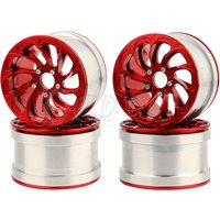 1/2/4pcs 2.2 inch 41mm Thickness Metal Beadlock Wheel Rims Hubs for Axial Wraith 90048 RR10 1/10 RC Crawler Car Upgrade Parts