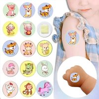 50pcs/set Cartoon Round Band Aid Children Kids Vaccination Wound Plasters Wound Dressing Patch Strips Adhesive Bandages