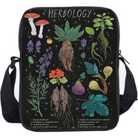 Einseitige Umhängetasche mit Pilzpflanzen-Muster für Jungen/Mädchen, Kinder, beste Geschenke, 2D flache Cartoon-Casual-Umhängetasche