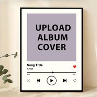 Custom song album cover printing: Personalized music posters, choose any song album cover for personalized customization