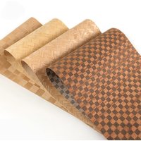 Placage en bois tissé de luxe fait à la main, 40x250cm, pour la rénovation de meubles et projets de conception intérieure