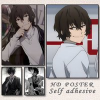 Anime B-Bungo Stray Dogs O-Osamu Dazai Poster HD Sticky Wall Waterproof Home Living Room Bedroom Dorm Aesthetic Decoration