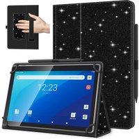 Universal Case for All 9.6"-11" Touchscreen Tablet Lightweight Folding Stand Cover with Hand Strap for 10.1 Inch Android Tablet