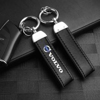 Car Zinc alloy Leather Car Key Chain Ring Keychain For Volvo Xc60 Xc90 V40 V60 S60 V50 V90 S80 C40 XC40 V70 XC70 C30 T6 Rdesign