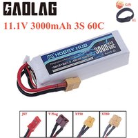 3s 3000mAh 11.1V 60C LiPo Battery For RC Helicopter Aircraft Quadcopter Cars Airplane 11.1V 3S Battery With T JST XT30 XT60 Plug